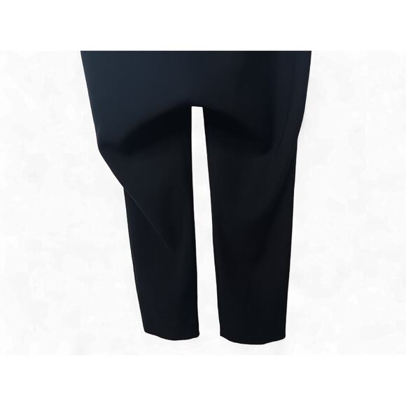 Yoko Chan Ivory Black Long Sleeve Cape Back Jumpsuit 36 (US 4) Made in Japan - Picture 6 of 16